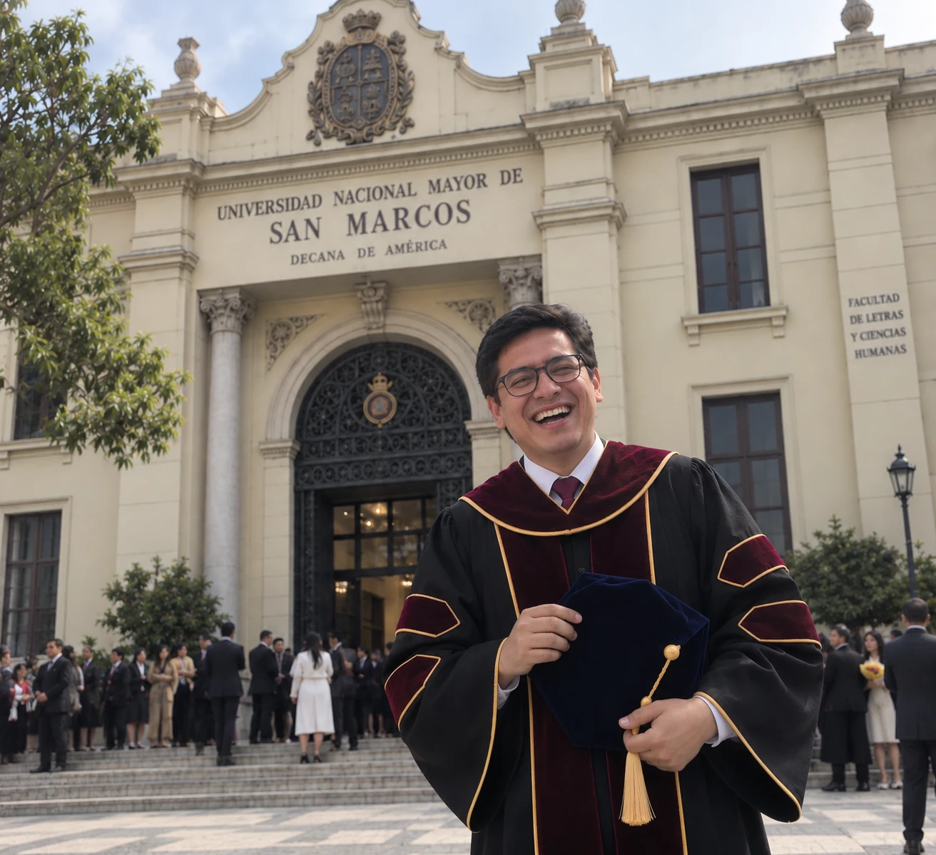 Graduado de doctorado frente a la Universidad Nacional Mayor de San Marcos